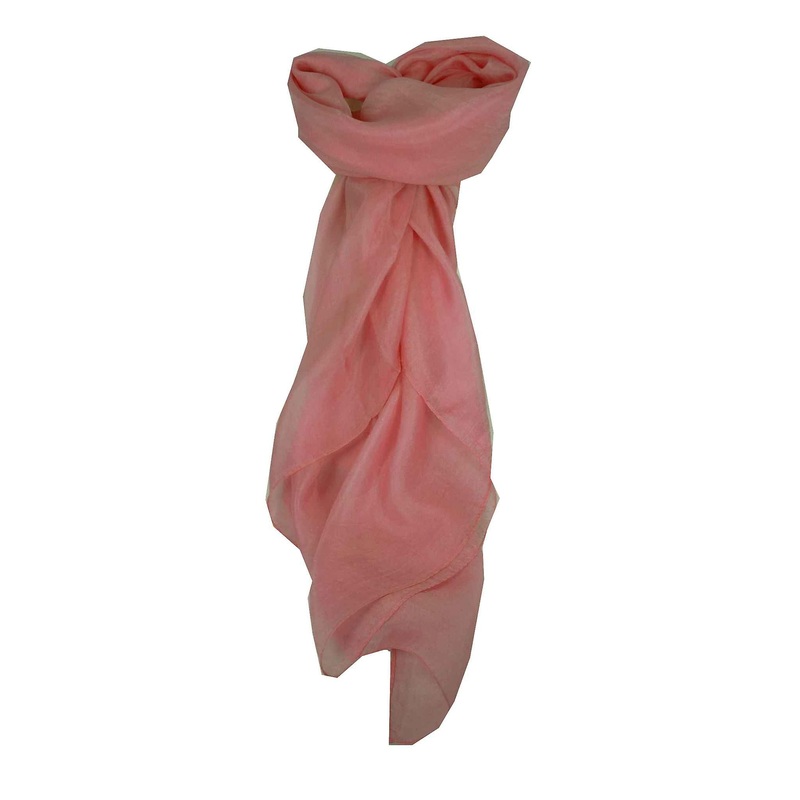 Mulberry Silk Hand Dyed Square Scarf Cherry Blossom from Pashmina & Silk | Fruugo SG