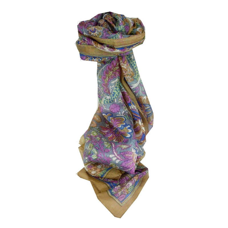 Mulberry Silk Traditional Long Scarf Dor Gold by Pashmina & Silk | Fruugo SG