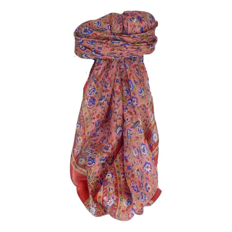 Mulberry Silk Traditional Square Scarf Imri Flame by Pashmina & Silk | Fruugo SG