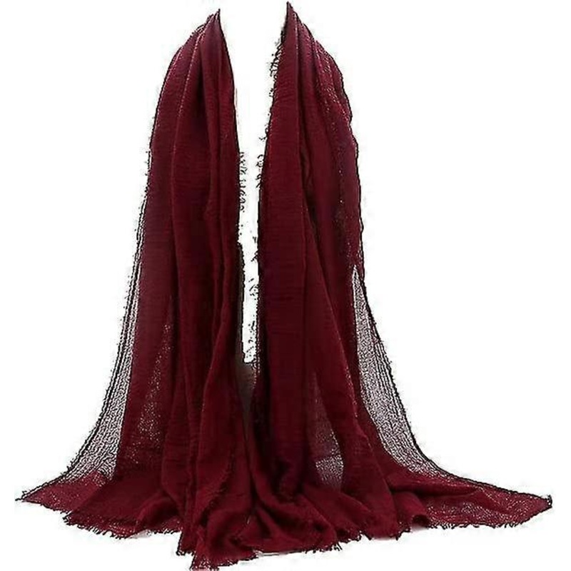 New Crinkle Olaof Scarf Women Soft Material Head Scarves Shawls And Wraps Head Scarf For Ladies | Fruugo SG