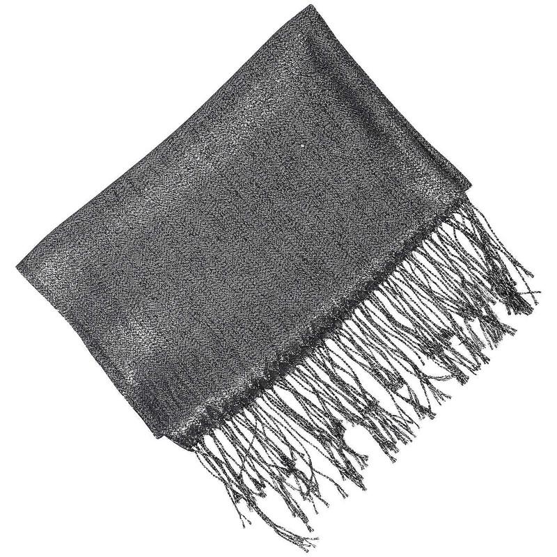 Sparkly Shawl Wrap Ladies Shawl Wrap Fashionable Daily Wearing Women Black 175.00X75.00X0.10cm 1Pcs | Fruugo SG
