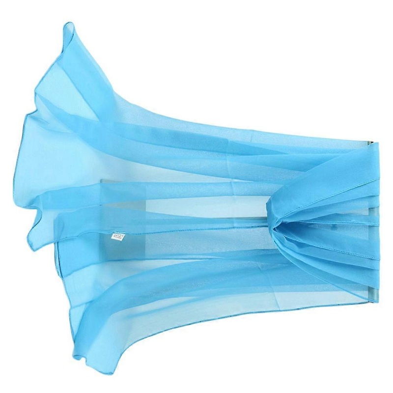 Sun Scarf Solid Color Scarf Women Sunscreen Shawl Cape Rectangular Sky-Blue 160x50cm Lightweight 1Set | Fruugo SG
