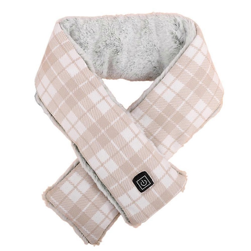 USB Smart Electric Heated Scarf Winter Neck Warmer Shawl Women Soft Plaid Scarves | Fruugo SG