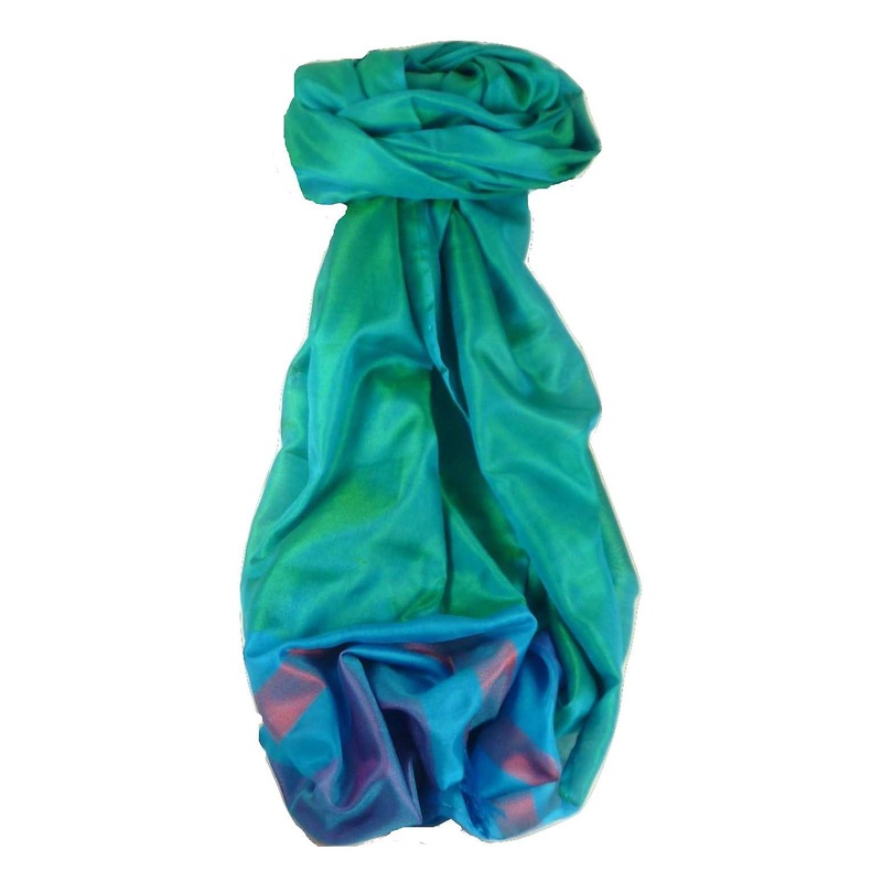 Varanasi Border Prime Silk Long Scarf Heritage Dasgupta 506 by Pashmina & Silk | Fruugo SG