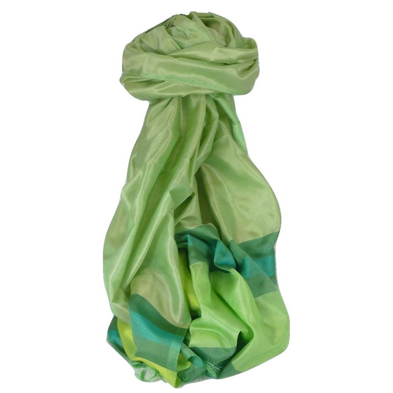 Varanasi Border Prime Silk Long Scarf Heritage Rajagopal 253 by Pashmina & Silk | Fruugo SG