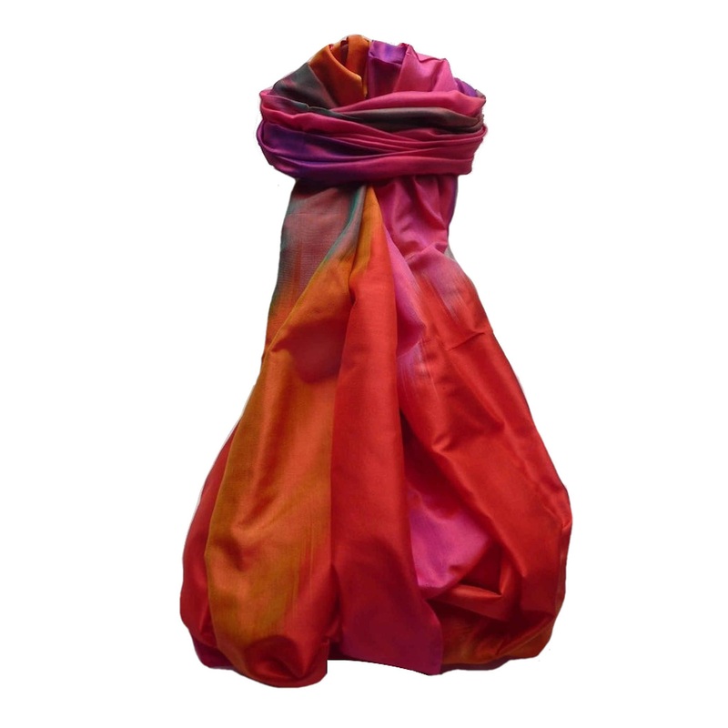 Varanasi Ekal Premium Silk Long Scarf Heritage Range Goel 5 by Pashmina & Silk | Fruugo SG