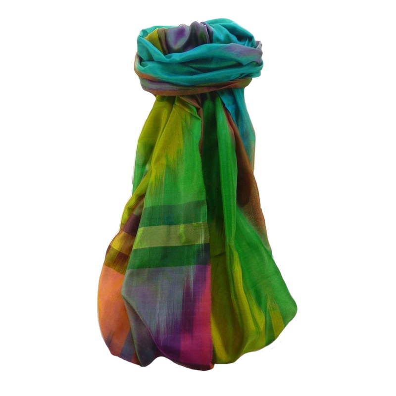 Varanasi Ekal Premium Silk Long Scarf Heritage Range Singh 5 by Pashmina & Silk | Fruugo SG
