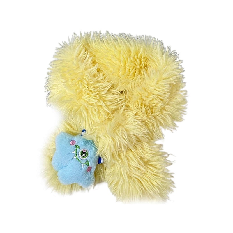 Winter Warm Scarves Children Scarf Soft Thickened Neck Cover Windproof Neckerchief Cartoon Plush Monsters Scarf for Kids  Yellow | Fruugo SG