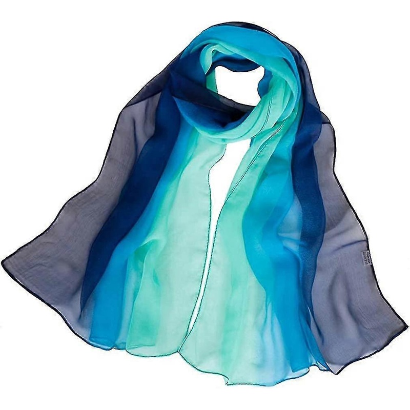 Women’s Blend Ombre Silk Scarf Lightweight Oblong Gradiente Scarves | Fruugo SG