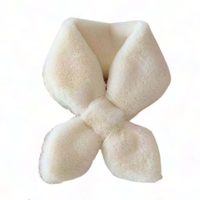 Women’s Solid Color Fuzzy Faux Rabbit Fur Scarf – Thick Winter Neck Wrap for Outdoor | Fruugo SG