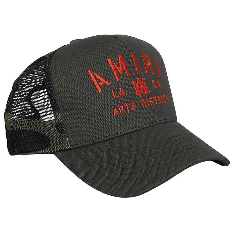 Amiri Stencil Military Green Trucker Hat | Fruugo SG