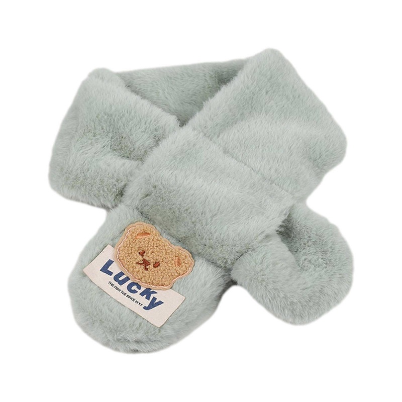 Cute Cartoon Bear Kids Scarf Warm and Cosy Neckerchief Autumn Winter Accessories Shower Gift for 2-10T Boys and Girls  Green | Fruugo SG