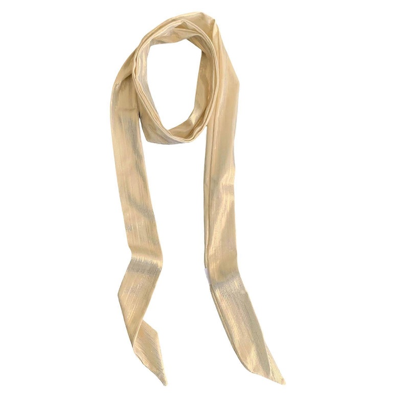 Elegant Glossy Ribbon Neck Scarf for Casual and Formal Event Glossy Silk Scarves Long Neck Scarf for Women Everyday Use  Gold | Fruugo SG