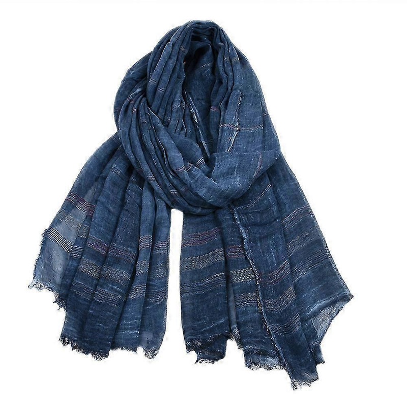 European American Winter Scarf for Men – Cotton Linen Striped Yarn-Dyed Long Shawl with Tassels – Bufanda Male Fashion Accessories | Fruugo SG