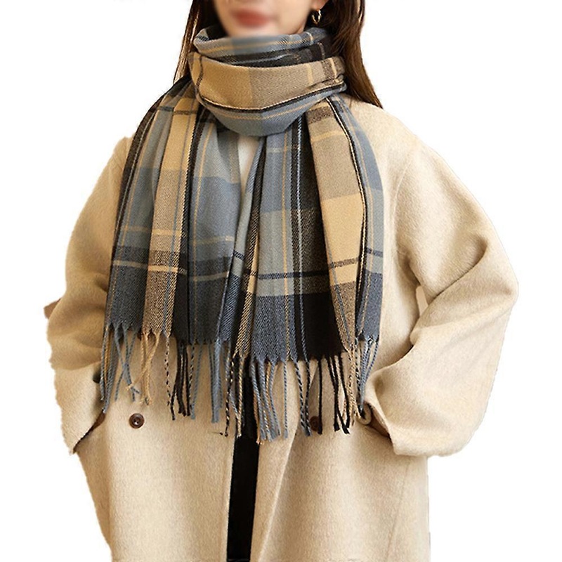 Fashion Women Winter Scarf, Checkered, Oversized, Square Blanket | Fruugo SG