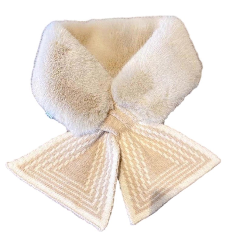Furry Faux Furs Shawl Scarf for Women Winter Wedding Party Neck Wrap Warm Plush Knitting Shawl Formal Wear Neckerchief  Light coffee | Fruugo SG