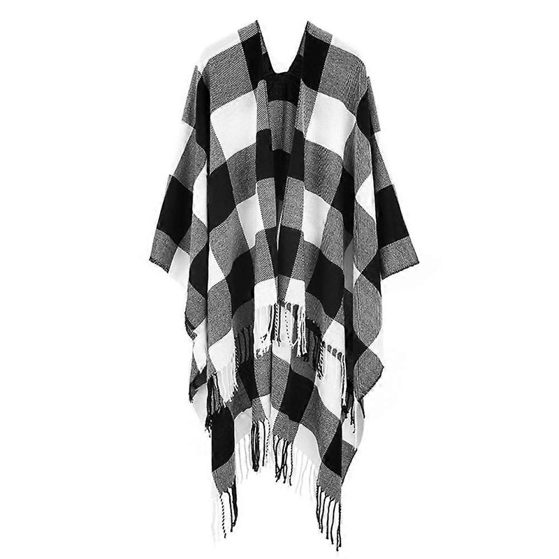 Ladies Shawl Wrap Cape Women Shawl Autumn Winter 170x135cm White 1Pcs | Fruugo SG
