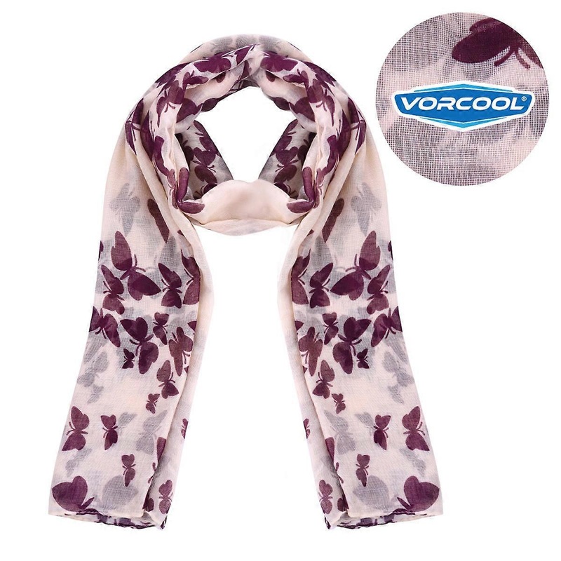 Lightweight Scarf For Women Shawl Wrap Beige 180cm X 100cm Voile Spring Autumn Winter 1Pcs | Fruugo SG