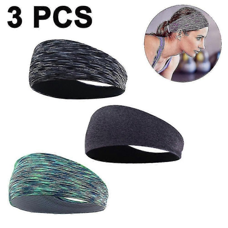 Men’s Headbands, 3 Pack Sweat Workout Headbands For Men, Sport Cooling Headbands For Running Crossfit Fitness Yoga Cycling Hiking, Elastic Sweat Wicki | Fruugo SG