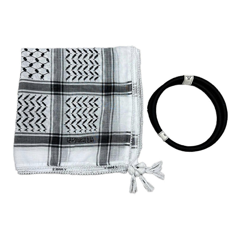 Middle Eastern Jacquard Keffiyeh Scarf Comfortable and Breathable Shemagh Head Scarf for Fashion Enthusiasts Daily Wear | Fruugo SG