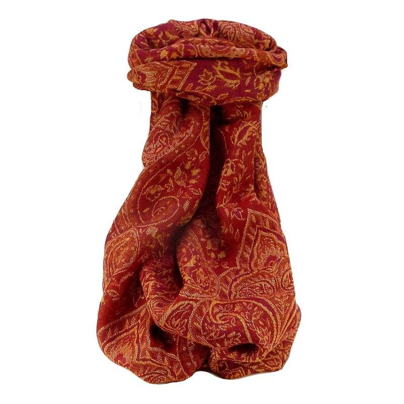 Muffler Scarf 3363 in Fine Pashmina Wool from the Heritage Range by Pashmina & Silk | Fruugo SG