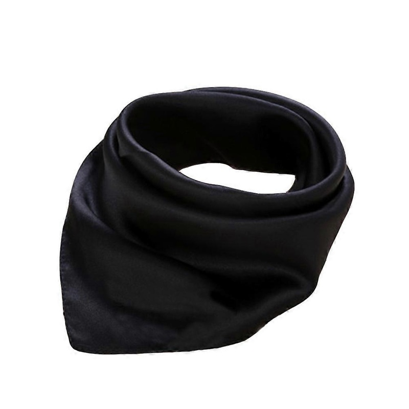 Neckerchief Women Solid Color Scarf Professional Use Black 23.62×23.62inch Accessory 1Set | Fruugo SG