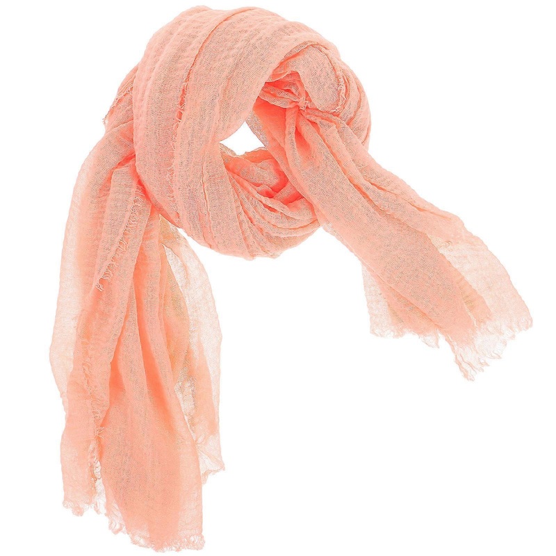 Pink Cotton Scarf for Women Hair Crumpled Style Lightweight Daily Use 1Set | Fruugo SG