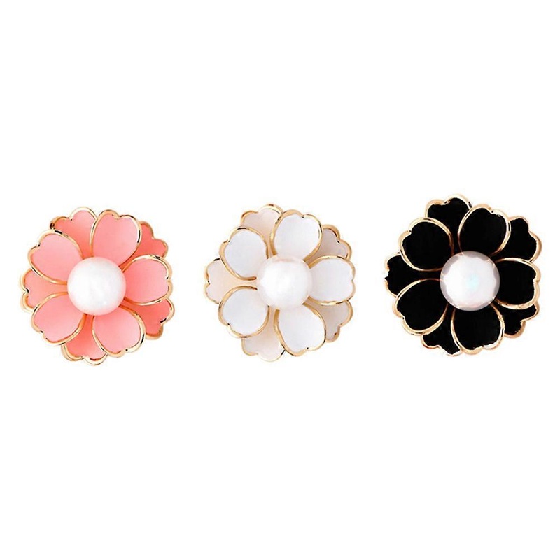 Silk Scarf Clips Shawl Buckle Women Daily Wearing Black 0.7X0.7X1.6in Decoration 3Set | Fruugo SG