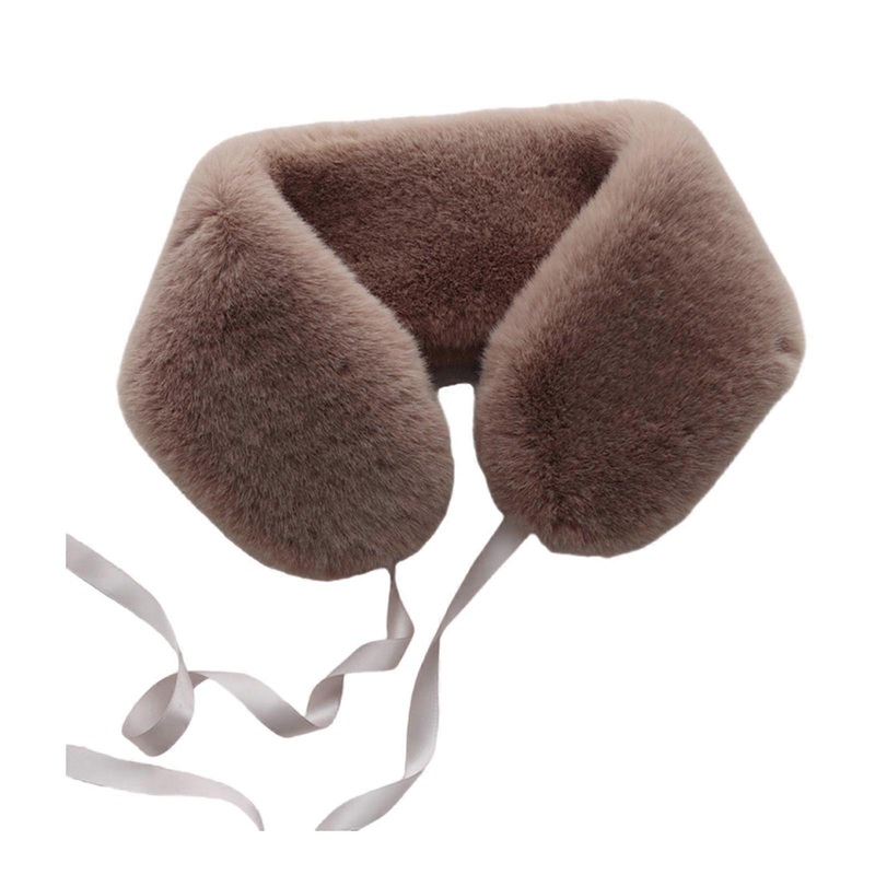 Soft Plush Neck Warmer with Adjustable Tie Cold Weather Warm Neckerchief for Winter Outdoor Activity and Office Use  khaki Childrens size 46cm | Fruugo SG