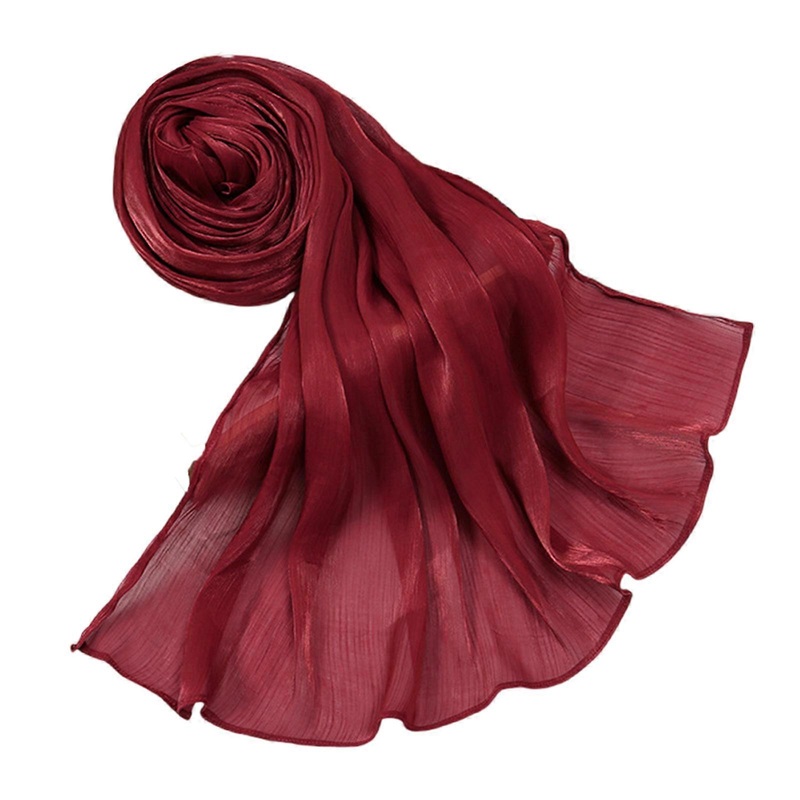 Stylish Shawl Lightweight Travel Scarf For Wedding Summer Adventures Business Event And Compact Travel Essential  Burgundy | Fruugo SG