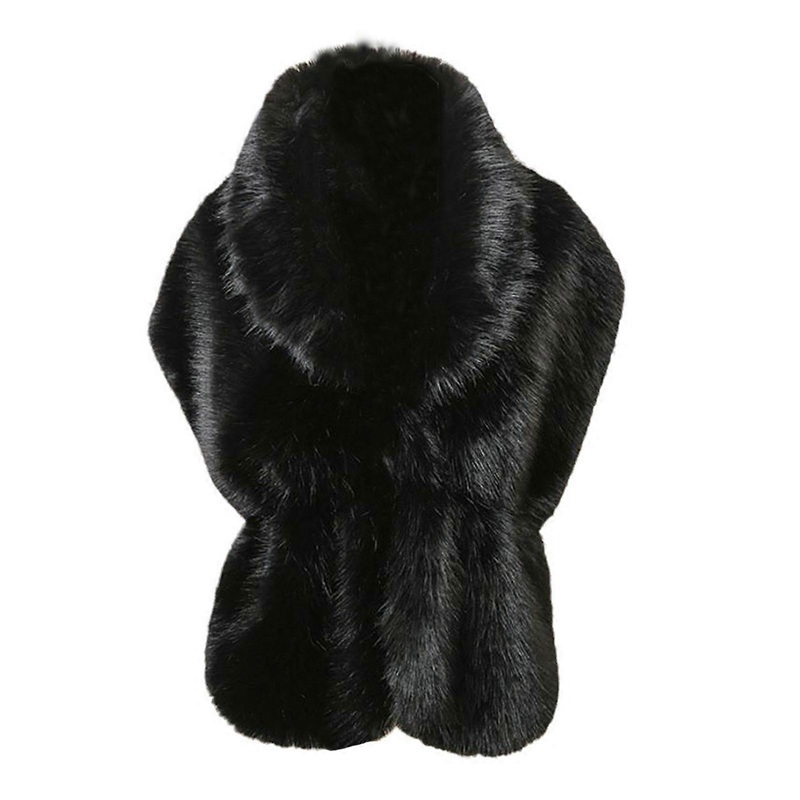 Trendy Ladies Shawl Cloak Large Size Wrap Polyester Furs Shawl Cold Weather for Elegant Bridal Wear  Black | Fruugo SG