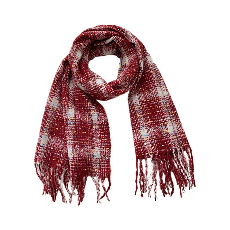 Unisex Scarf Knitted Neck Scarf Neck Shawl for Winter Autumn Popular 2000s Fringed Long Scarf for Women Girl Everyday Use  Red | Fruugo SG
