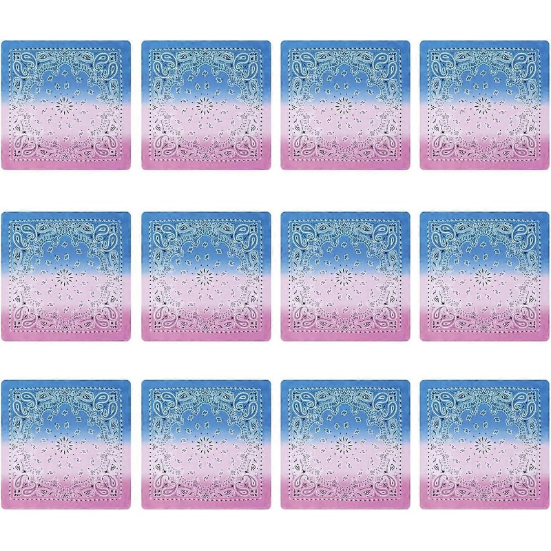 12 Lots Outdoor Unisex Headscarf Bohemians Print Bandana Gradients Pattern Square For Tren | Fruugo SG
