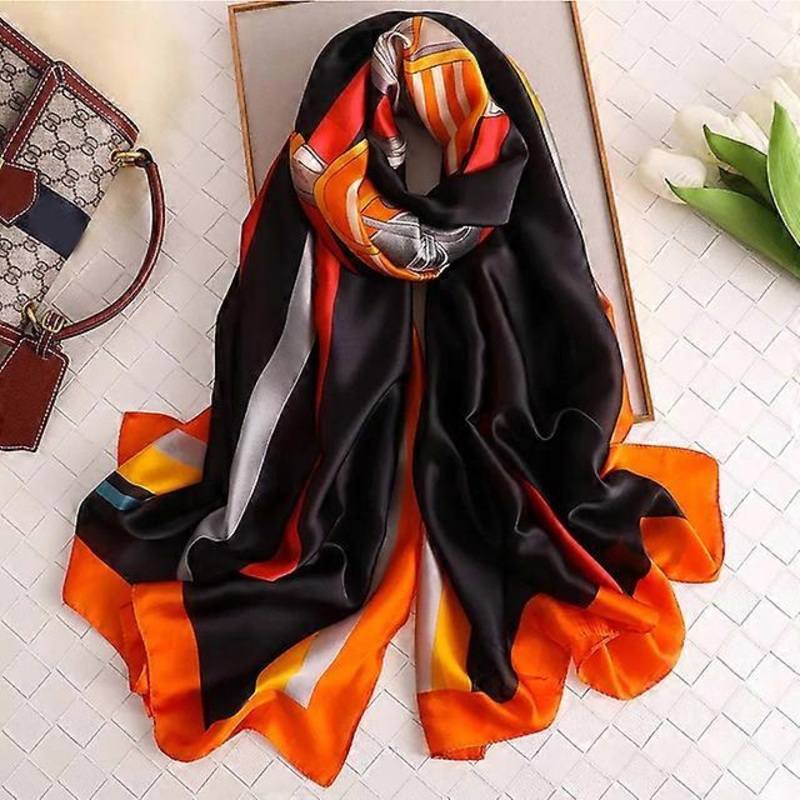 2022 Summer Sunscreen 180*90cm Bandanna Popular Leopard Print Silk Scarves Fashion Large Shawl Lady Seaside Beach Towel foulard | Fruugo SG