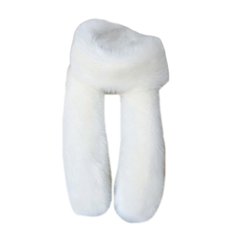 Elegant Faux Furs Wrap Scarf Collar for Women Winter Warmth Thick Furry Shawls Long Neckerchief Party Fuzzy Stoles Shrug  sw | Fruugo SG