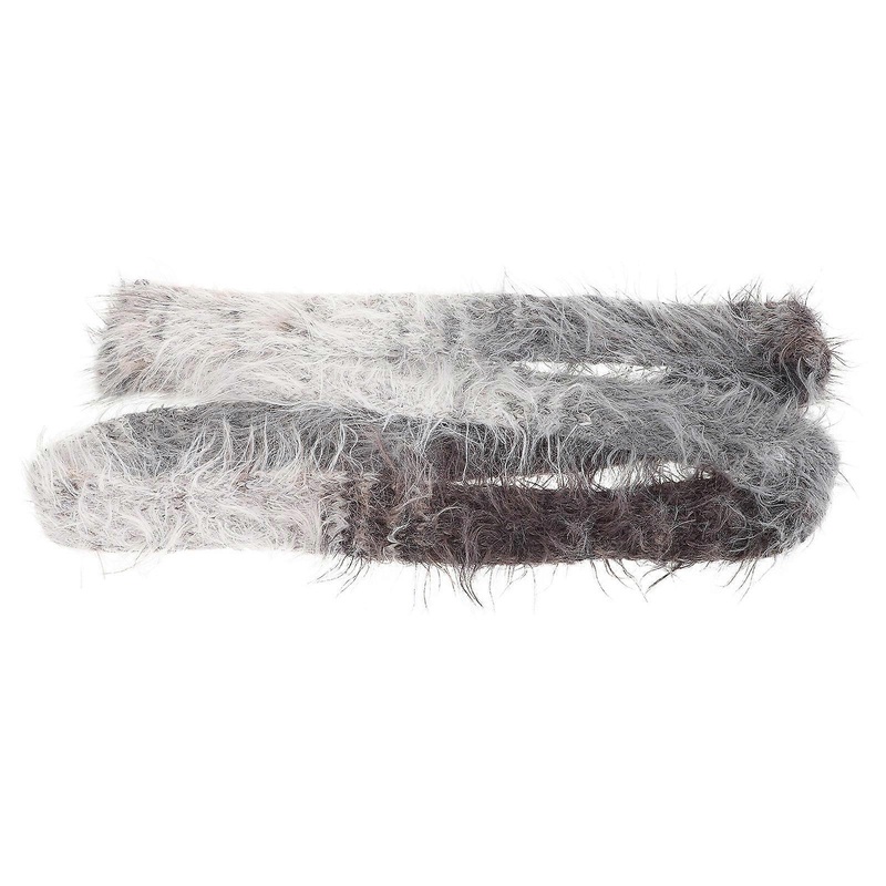 Faux Furs Collar Scarf Slim and Long Plush Warmth Accessory Light Grey 1Pack | Fruugo SG