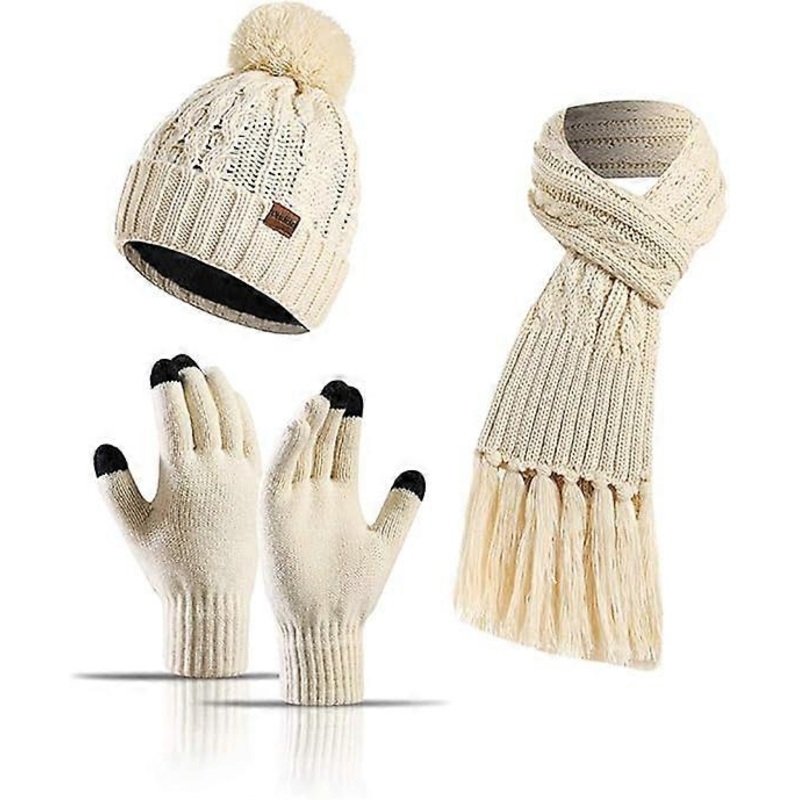Hat Scarf Gloves Set for Women | Fruugo SG