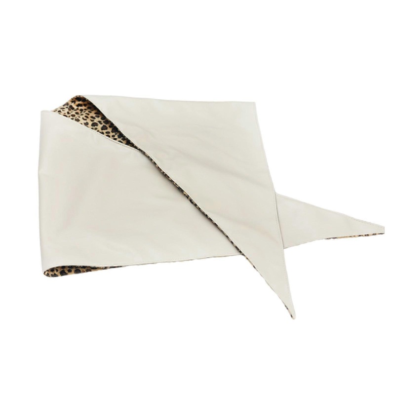 Hot Girl Bandana Headscarf Futurists Leopard Print Headwear for Club Leopard Pattern Creative Subculture Hair Scarf  Ivory | Fruugo SG