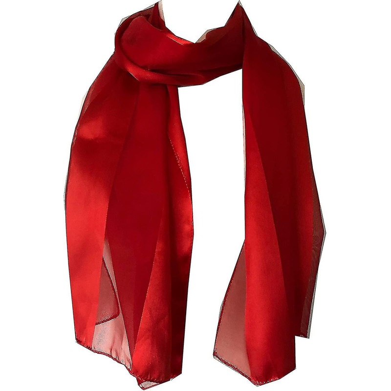 Plain Coloured Chiffon And Satin Striped Olaof  Thin Pretty Olaof , 150 Cm X30cm Lovely Gift | Fruugo SG