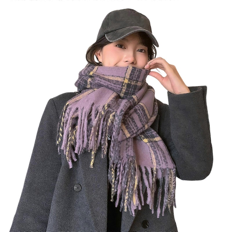 Trendy Wide Scarf, Pom Pom, Women | Fruugo SG