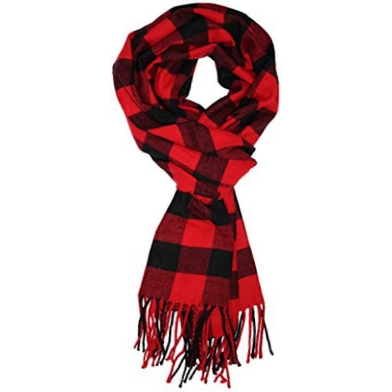 Winter Soft Matching Scarf British Plaid Scarf Black And Gray Small Plaid | Fruugo SG