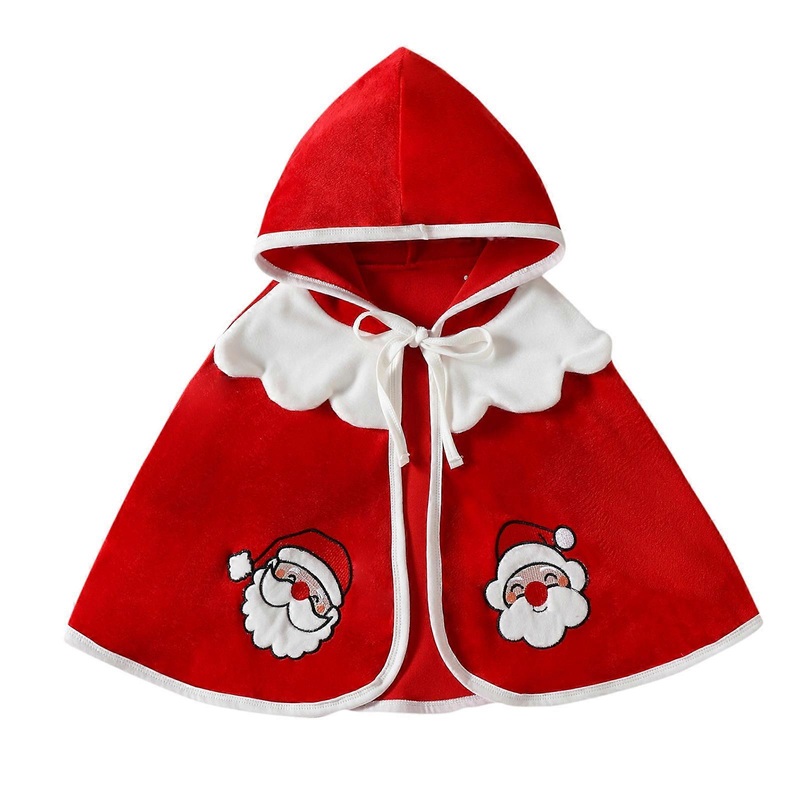 Fashionable Christmas Children Shawl Santa Snowman Reindeer Cosplay Accessories Christmas Party Capes Shawl  Red 90cm | Fruugo SG
