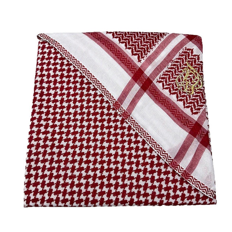 Multipurpose Red Cotton Scarf Middle Eastern Jacquard Design Square Head Cover For Adults Cultural Activities | Fruugo SG