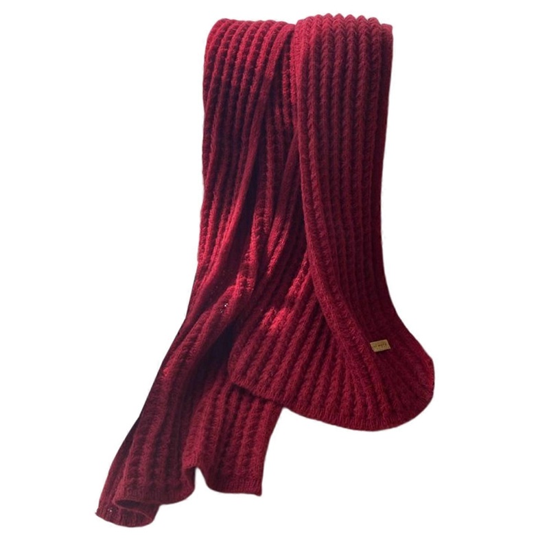 Plain Scarf Winter Warm Scarf For Women Winter Knit Scarf Solid color Scarf Shawl Casual Scarf Decorative Shawl Long  Burgundy | Fruugo SG