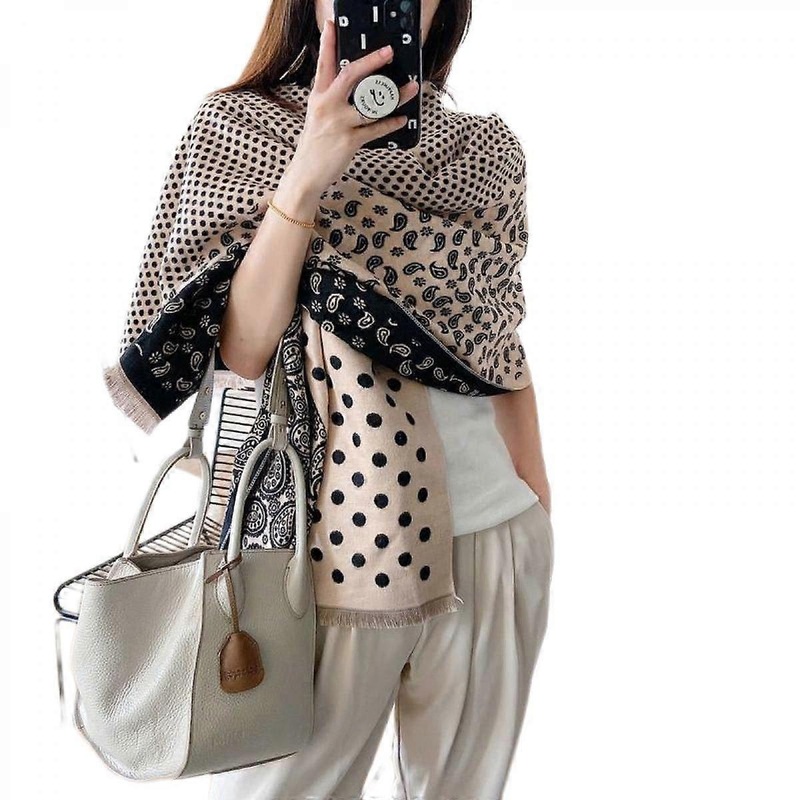 Soft Cashmere Feel Scarf For Women Winter Warm Scarves Large Shawl Wrap GiftsBeige | Fruugo SG