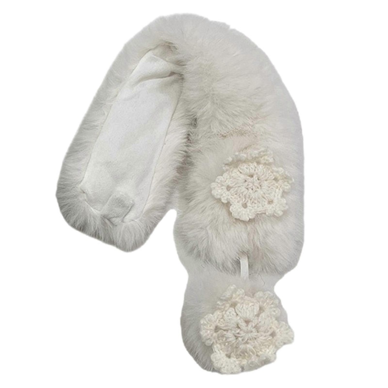 Stylish Magnetic Knitted Scarf Snowflake Decoration Neckerchief Trendy Scarves for Cold Weather Activity  White | Fruugo SG