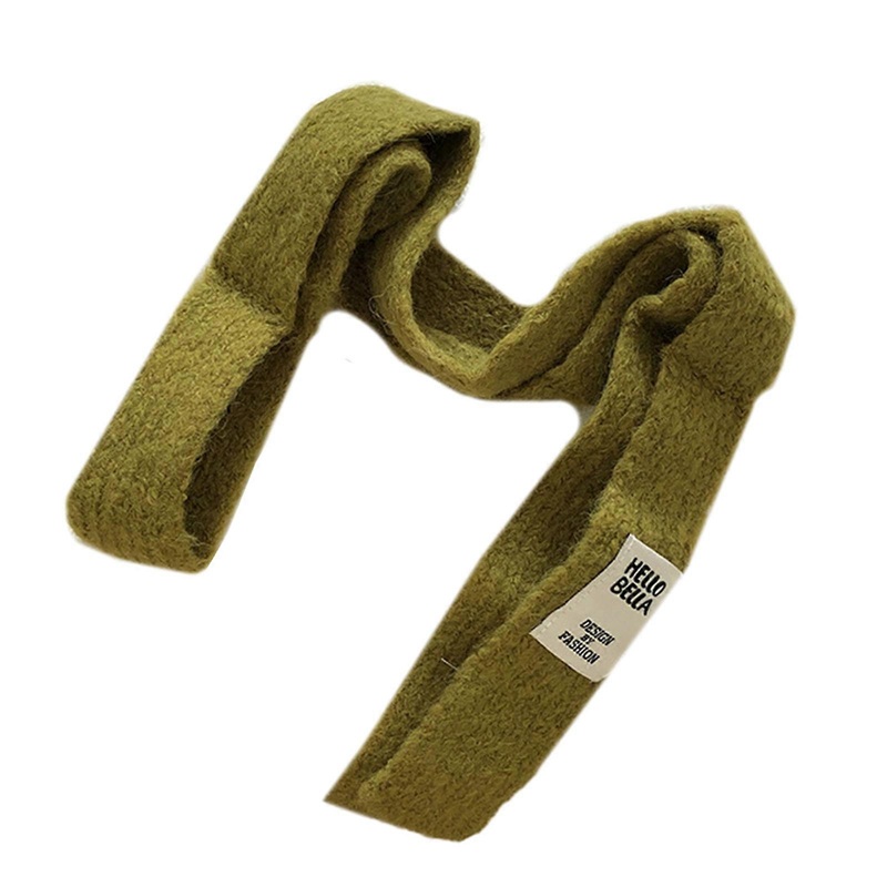 Women Long Thin Scarf Winter Skinny Scarf Lady Maillard Styling Scarf Casual Travel Shopping Taking Photo Scarf for Teen  Matcha brown | Fruugo SG