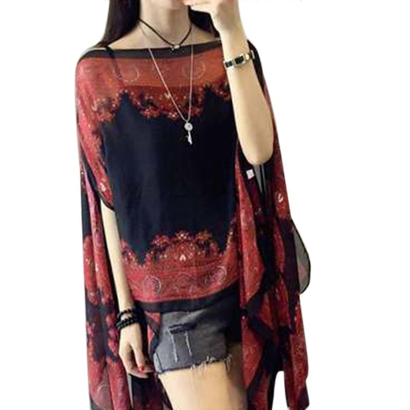 Women National Style Blanket Cardigans for Mother Summer Beach Travel Wrap Soft Shawl Scarves Hot Weather Supplies  Burgundy | Fruugo SG