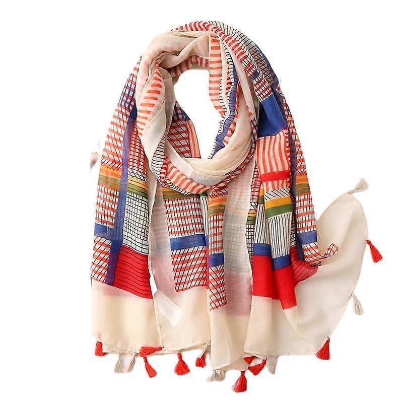 Women’s Boho Scarf Lightweight Floral Print Scarf Fall/Winter Fashion Fringe Scarf Shawl,Birthday Gift,Christmas Gift-SL2003-016 | Fruugo SG