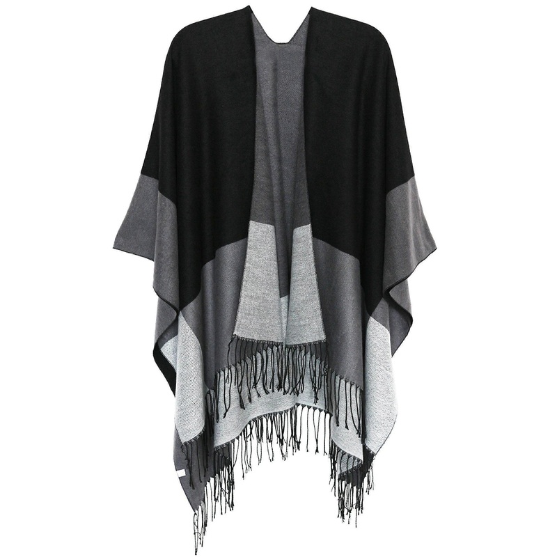 Women’s Poncho Scarf Winter Cardigan Oversized Cape Elegant Poncho | Fruugo SG